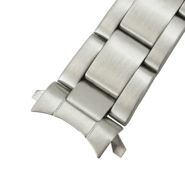 Silver Tone 6 1/2 Inch Length Metal Watch Band Multiple Curved End 12 To 16mm 2 Silver Tone 6 1/2 Inch Length Metal Watch Band Multiple Curved End 12 To 16mm - Image 2