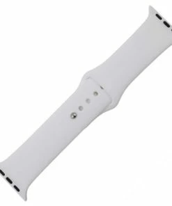 White Silicone Watch Band Made To Fit 42mm Apple® Watch