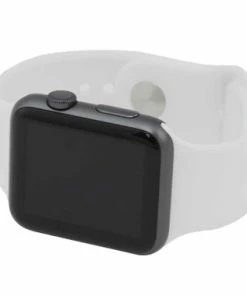 White Silicone Watch Band Made To Fit 42mm Apple® Watch -Cheap Watch Bands Store white silicone appleband 5049 42photo5 64377.1659986019