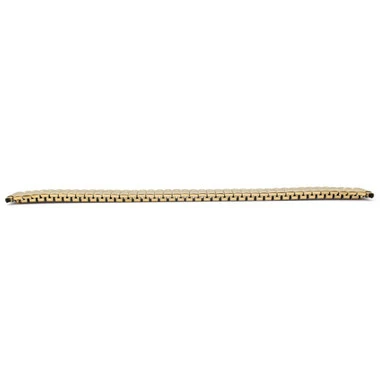 Oyster Style Expansion Tapered Metal Watch Band Gold Tone 16 To 22mm Expandable Ends 6 3/8 To 9 Inch Length 4 Oyster Style Expansion Tapered Metal Watch Band Gold Tone 16 To 22mm Expandable Ends 6 3/8 To 9 Inch Length - Image 4