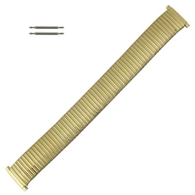 Yellow Gold Tone Metal Watch Band 6 3/4 To 12 Inch Long Length Expandable Ends Fit 16 To 22mm 1 Yellow Gold Tone Metal Watch Band 6 3/4 To 12 Inch Long Length Expandable Ends Fit 16 To 22mm