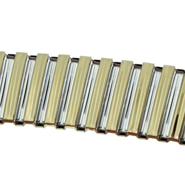 Yellow Gold Tone Metal Watch Band 6 3/4 To 12 Inch Long Length Expandable Ends Fit 16 To 22mm 3 Yellow Gold Tone Metal Watch Band 6 3/4 To 12 Inch Long Length Expandable Ends Fit 16 To 22mm - Image 3