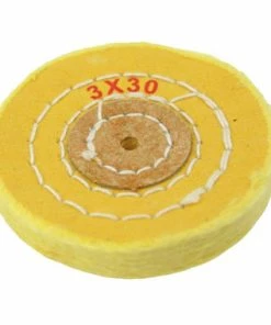 3 Inch Yellow Treated Muslin Polishing Buff 3 Rows Stitching With Leather Center 6 3 Inch Yellow Treated Muslin Polishing Buff 3 Rows Stitching With Leather Center -Cheap Watch Bands Store yellow polishing buff 17.651photo3 63965.1658872040